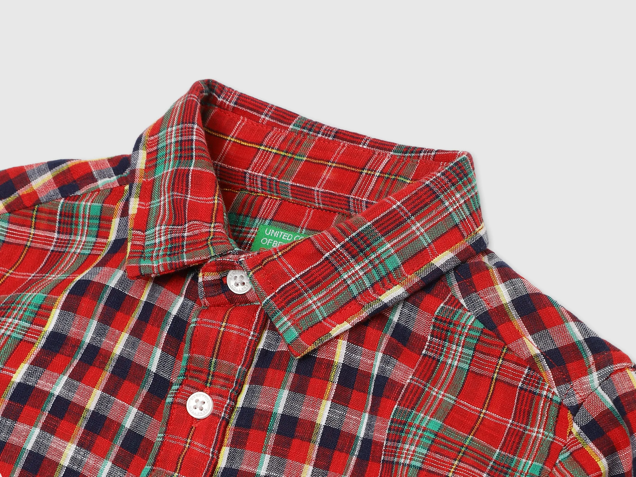 Boys Long Sleeve Check Shirt