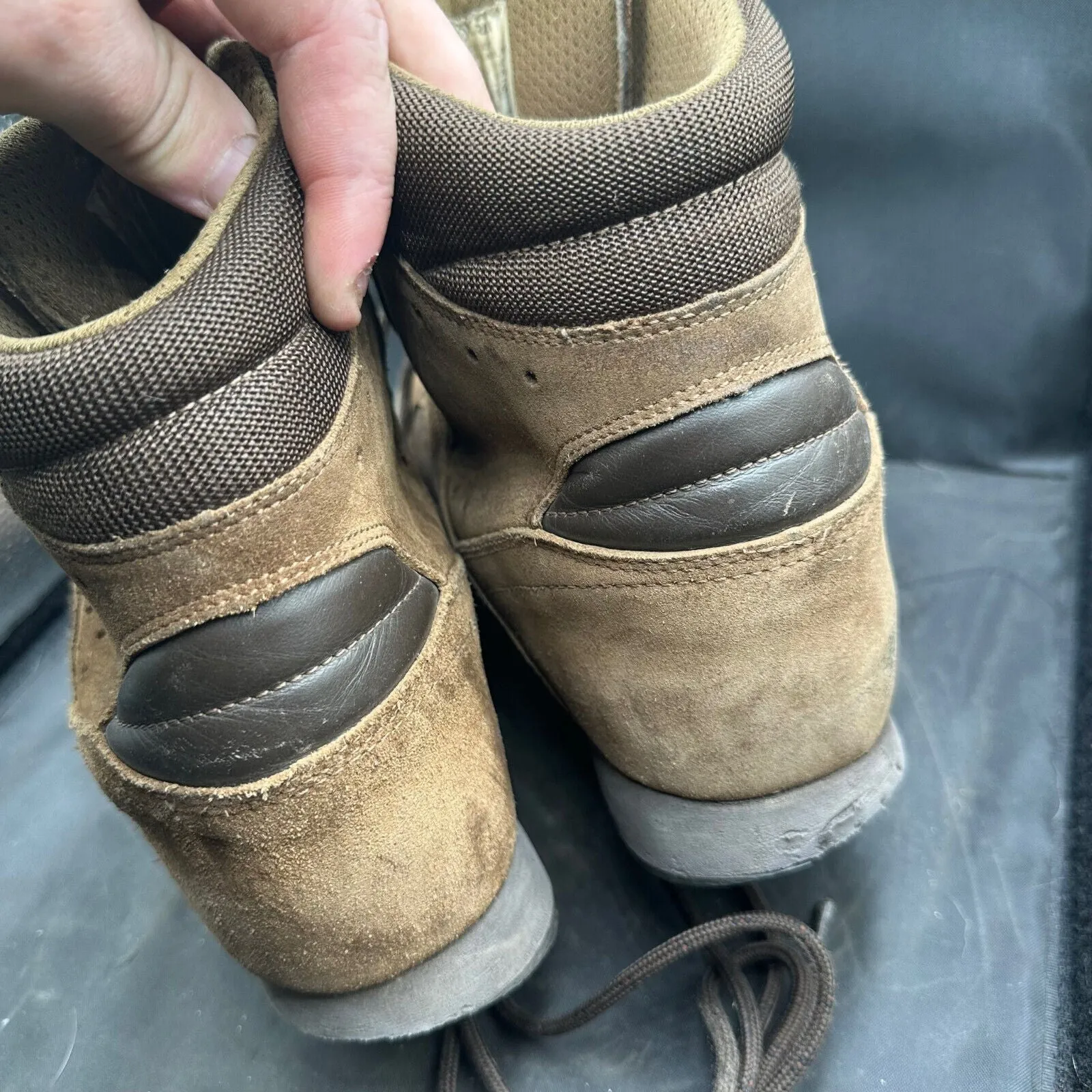 British Army Brown Leather Iturri High Top Combat Boots - Size EU 45 - UK 10M
