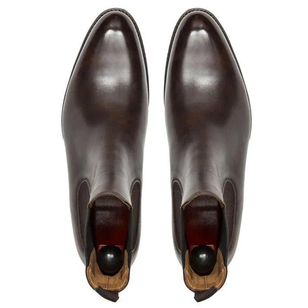 Brown Leather Fenland Slip On Chelsea Boots - Chelsea Boots