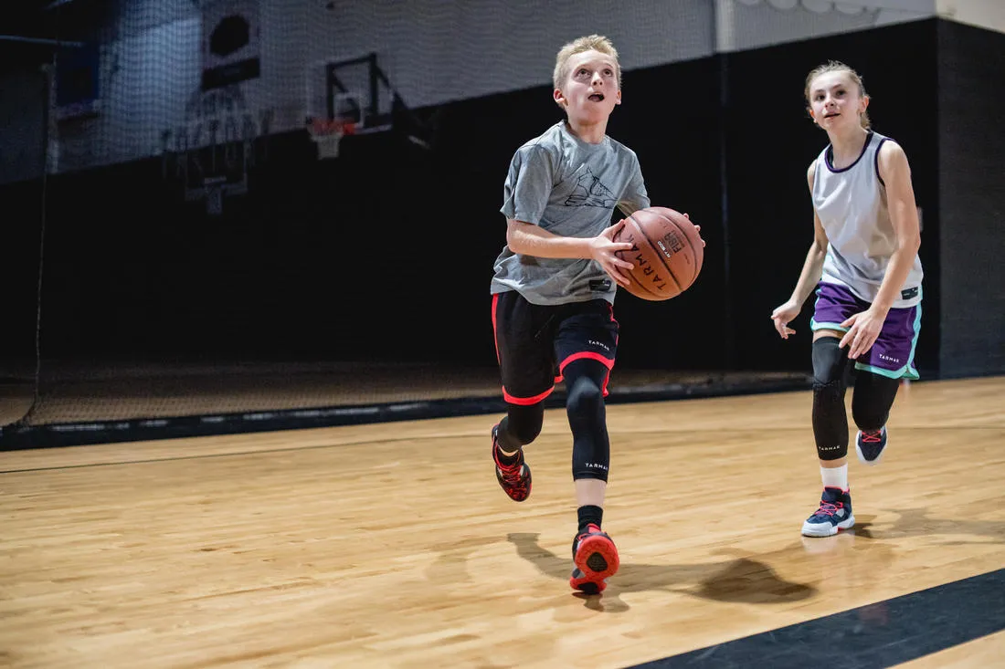 BT100 Kids' Size 5 Beginner Basketball, Under Age 10 - Orange