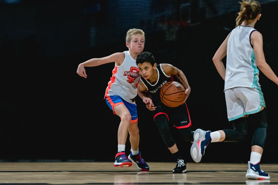 BT100 Kids' Size 5 Beginner Basketball, Under Age 10 - Orange