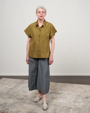 cap sleeve boxy top - lentil