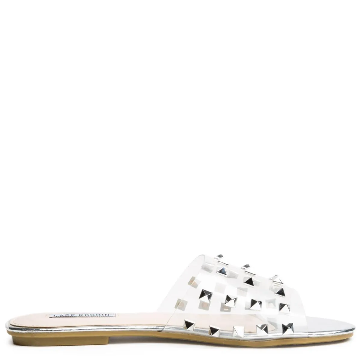 Cape Robbin Sadie-1 Silver Slides Silver