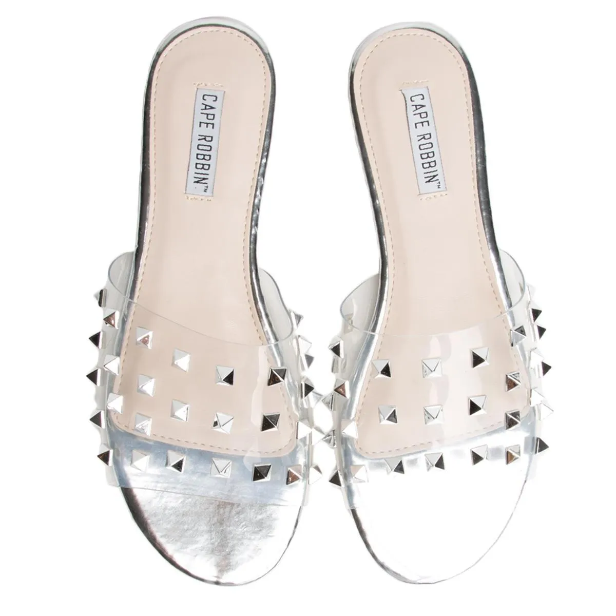 Cape Robbin Sadie-1 Silver Slides Silver