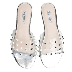 Cape Robbin Sadie-1 Silver Slides Silver