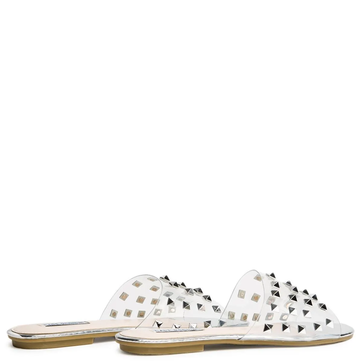 Cape Robbin Sadie-1 Silver Slides Silver