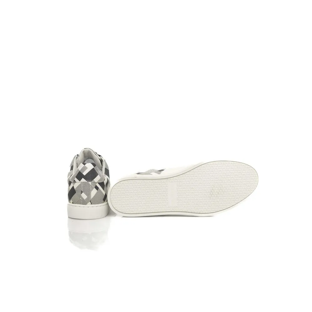 Cerruti 1881 White Calfskin Men Sneaker