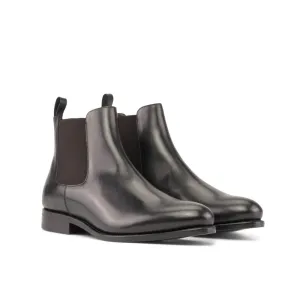 Cheslea Boots en cuir noir