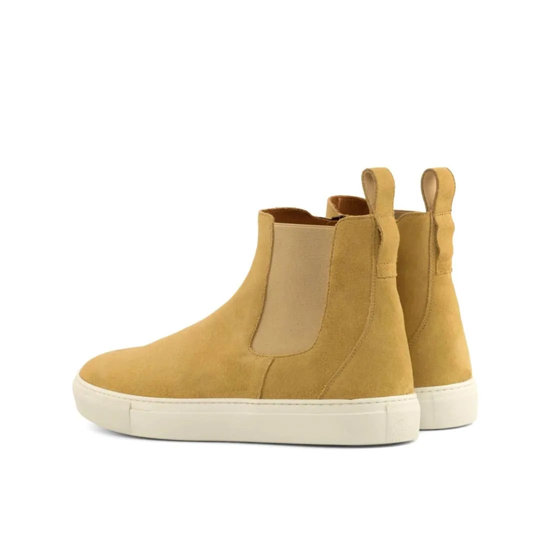 Cheslea Boots Sneakers en daim beige