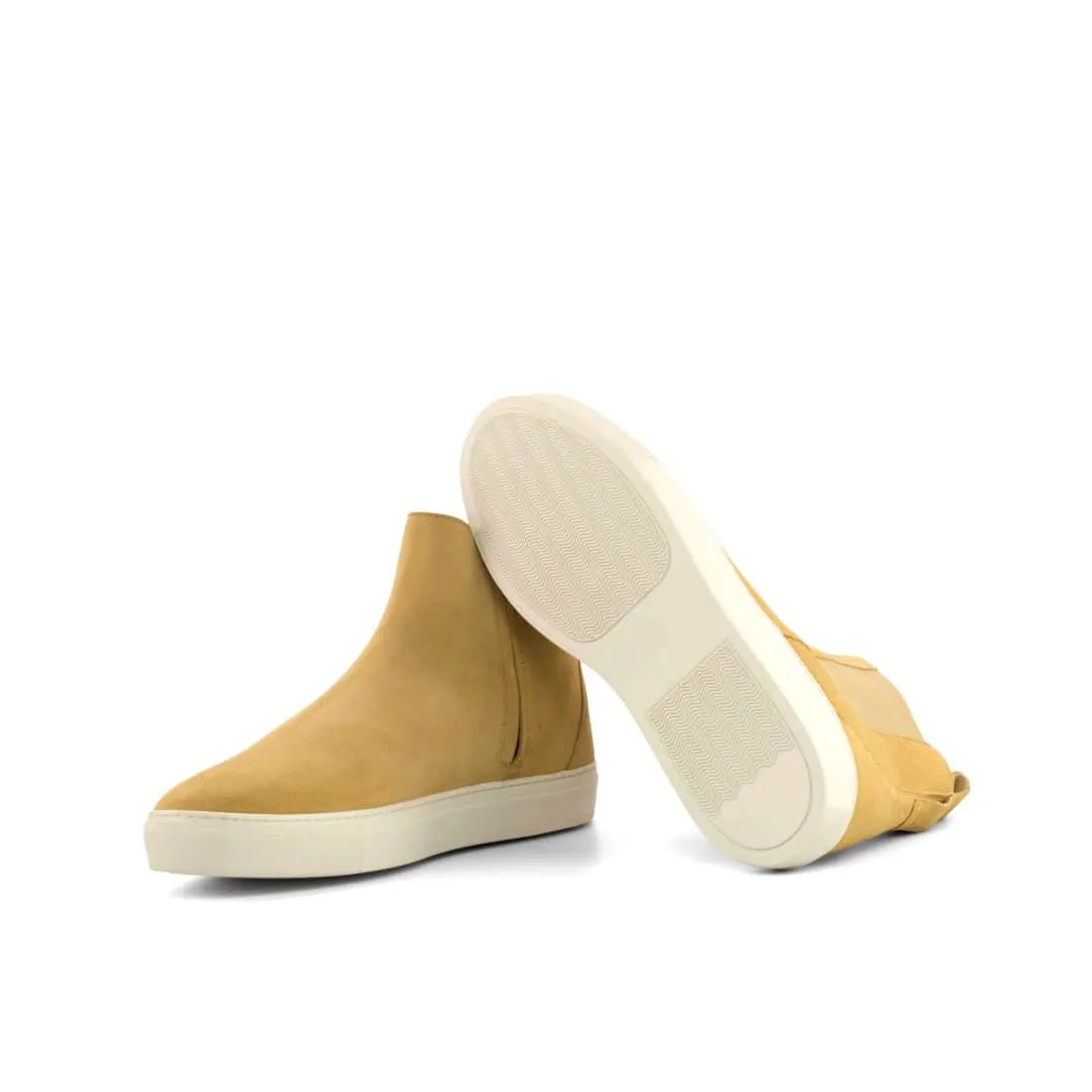Cheslea Boots Sneakers en daim beige