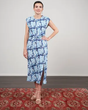 clandestine dress - blue multi