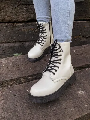 Classic Martin Boot - White