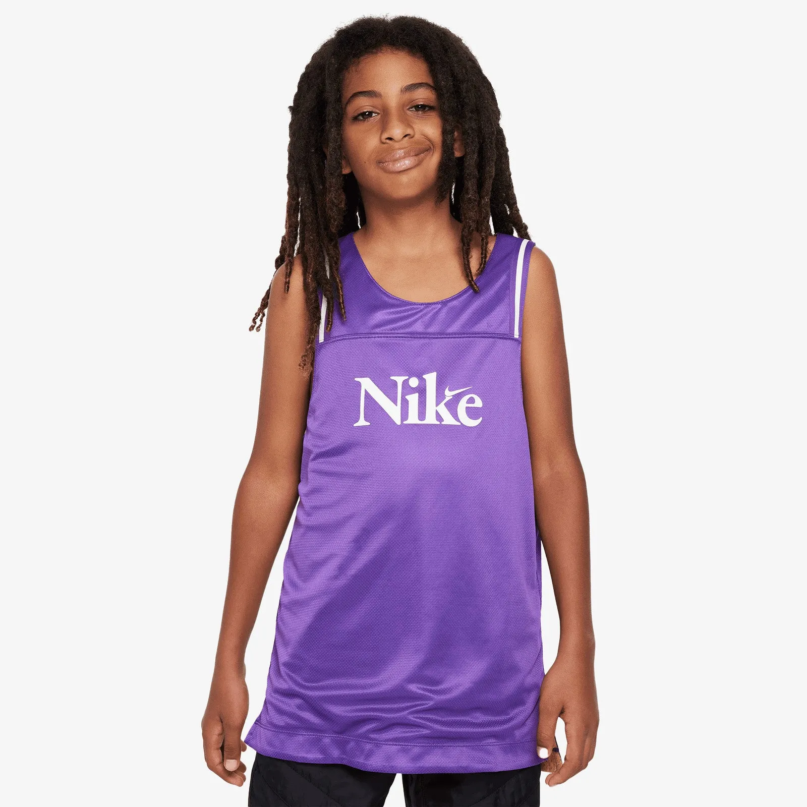 Culture of Basketball Reversible Youth Tank - Purple