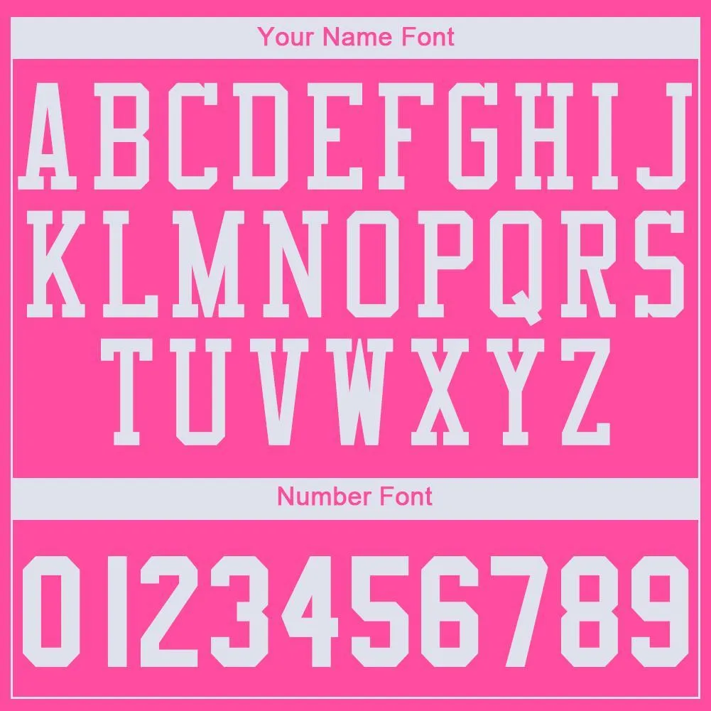Custom Pink White Round Neck Basketball Jersey