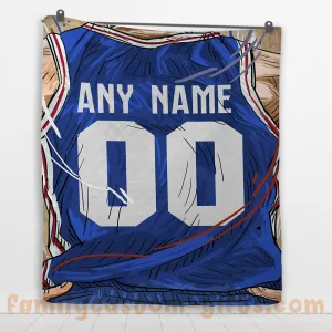 Custom Premium Quilt Blanket Philadelphia Jersey Basketball Personalized Quilt Gifts for Her & Him