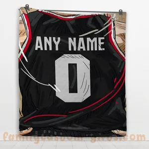 Custom Premium Quilt Blanket Portland Jersey Basketball Personalized Quilt Gifts for Her & Him