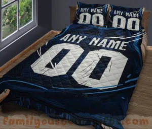 Custom Quilt Sets Minnesota Jersey Personalized Basketball Premium Quilt Bedding for Men Women