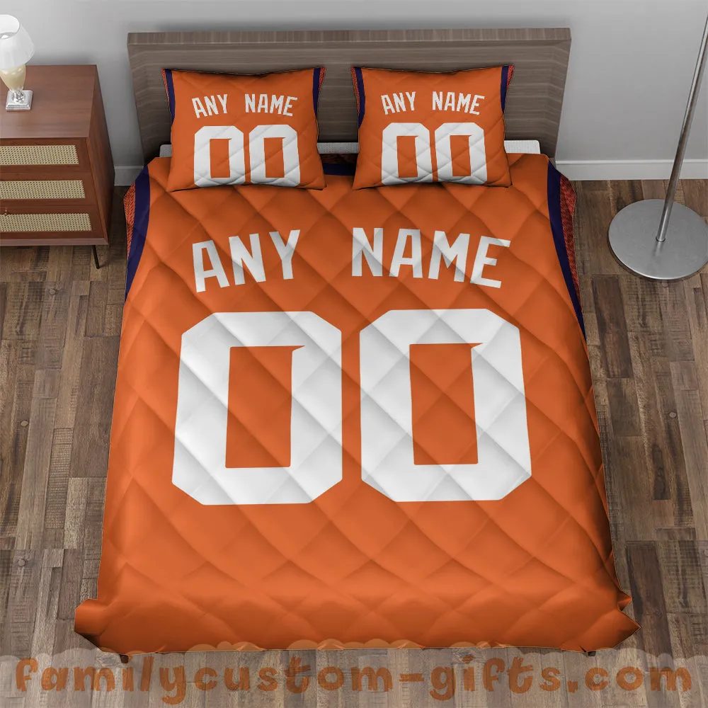 Custom Quilt Sets Phoenix Jersey Personalized Basketball Premium Quilt Bedding for Boys Girls Men Women