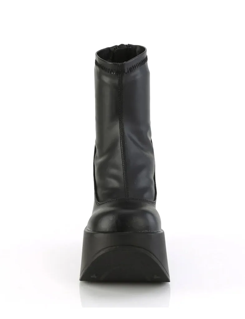 DEMONIA DYNAMITE 100 BOOTS - BLACK VEGAN LEATHER