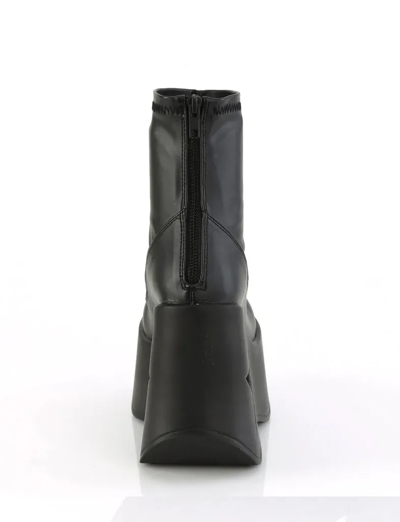DEMONIA DYNAMITE 100 BOOTS - BLACK VEGAN LEATHER