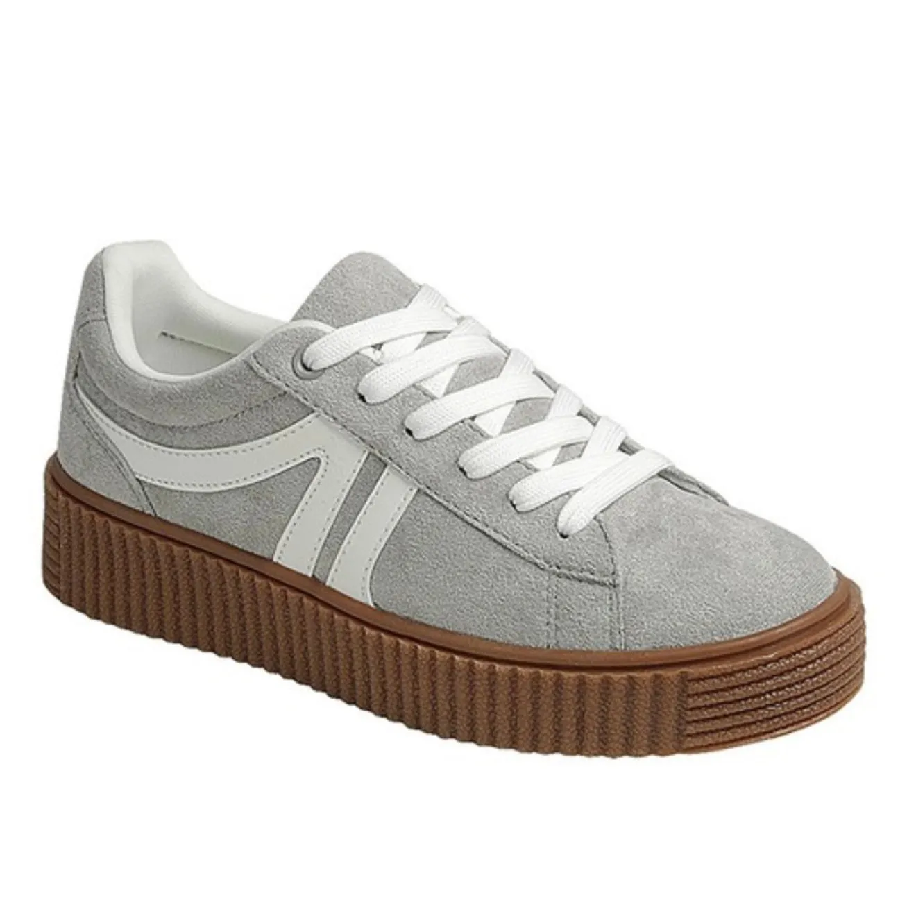 Doorbuster Sneakers - Grey & White