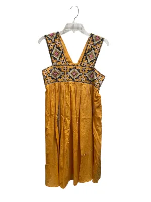 Dress Casual Midi By Anthropologie In Orange, Size: Xs