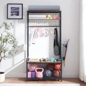 Equipment Organizer System Ball Gear etball Racks Holder with