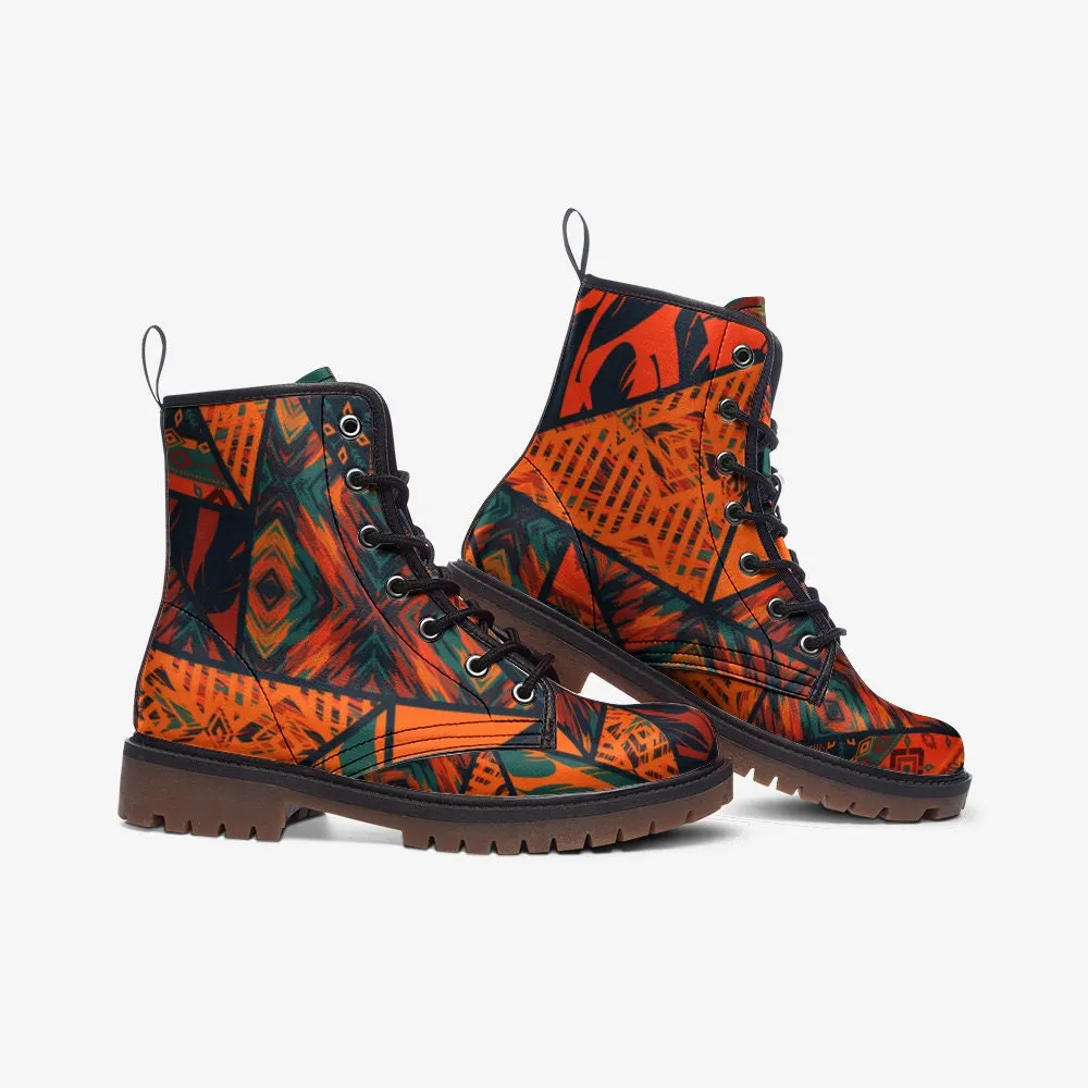 Ethnic Tribal Vegan Leather Unisex Boots