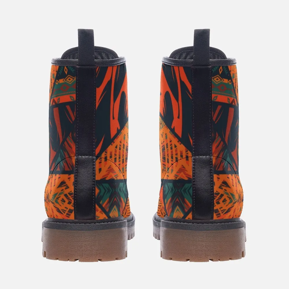 Ethnic Tribal Vegan Leather Unisex Boots