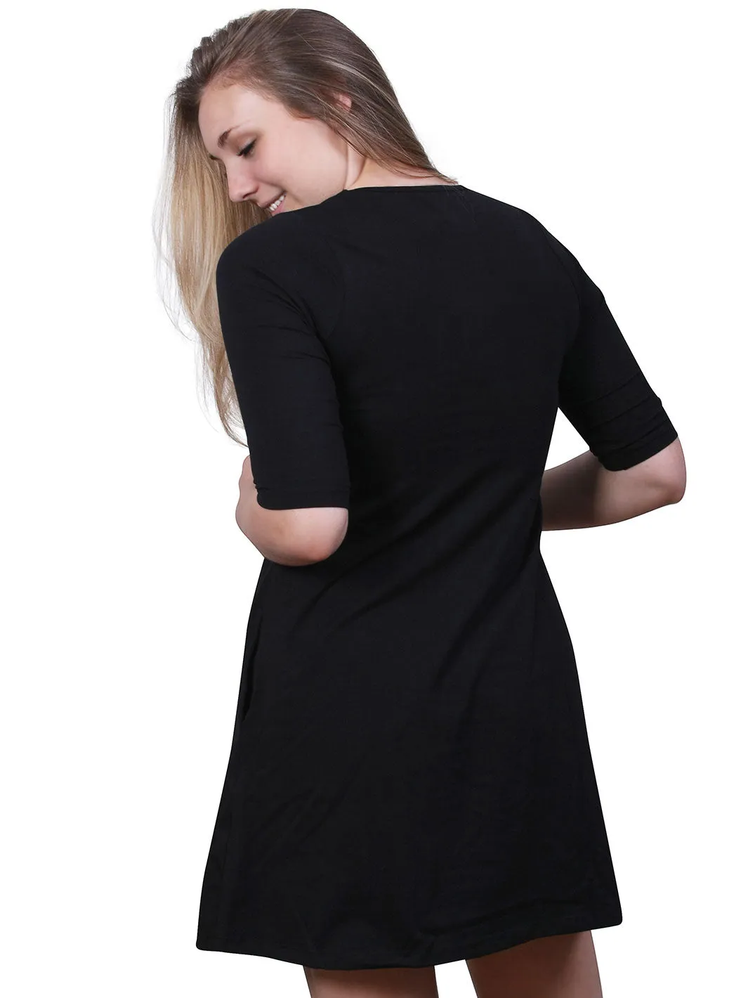 Ethyl Swing Dress Black