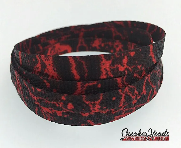 Exclusive RED STORM LE Custom Shoelaces