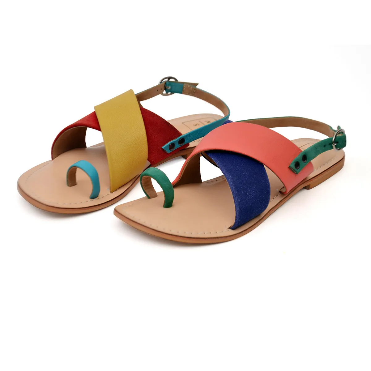 Faiza Broad Strap Sandals