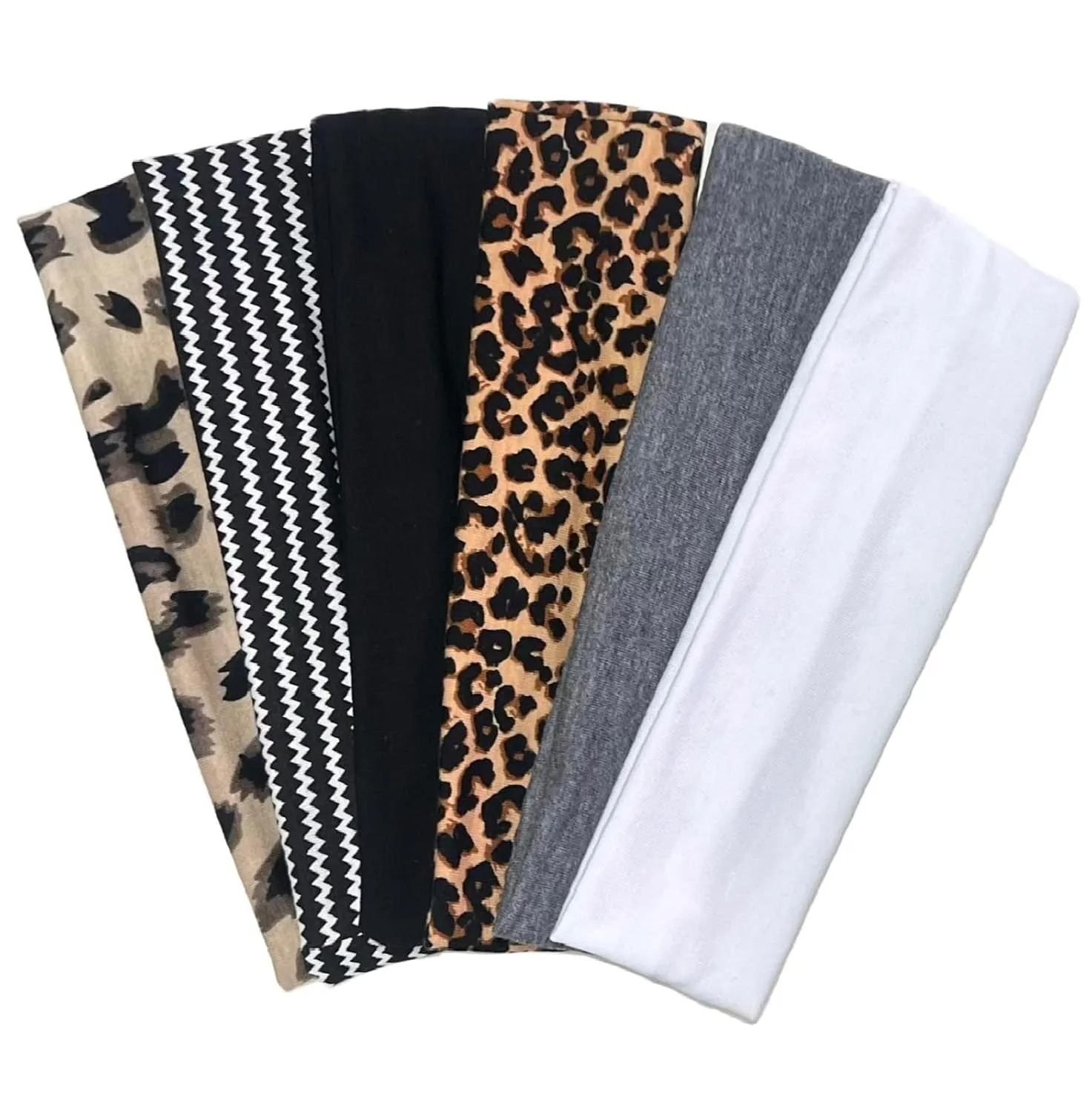 Fashion Women'S Headbands for Short Hair Non Slip Elastic Floral Hairbands, Soft Fabric 2 Inches Thick Stripe Head Bands for Girls, Valentine'S Day Heart Headbands