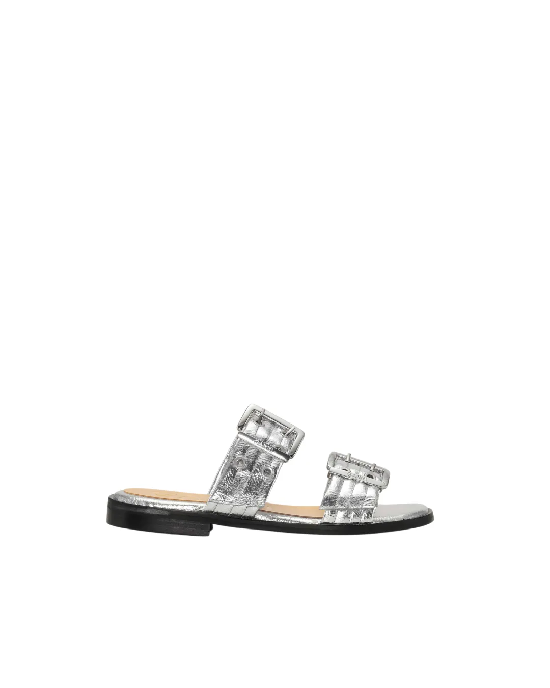 FEMININE BUCKLE TWO STRAP SANDAL