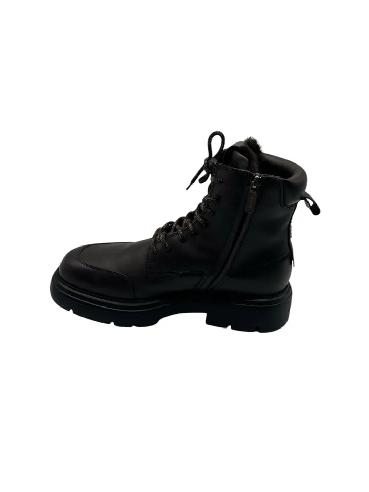 Ferragamo Maxi-Tongue Combat Boots Men's Size 8.5 = 9.5 US