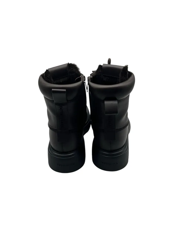 Ferragamo Maxi-Tongue Combat Boots Men's Size 8.5 = 9.5 US