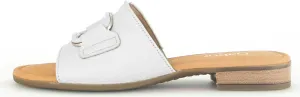 *FINAL SALE*42.792.50- White Leather||*VENTE FINALE*42.792.50 - Cuir blanc