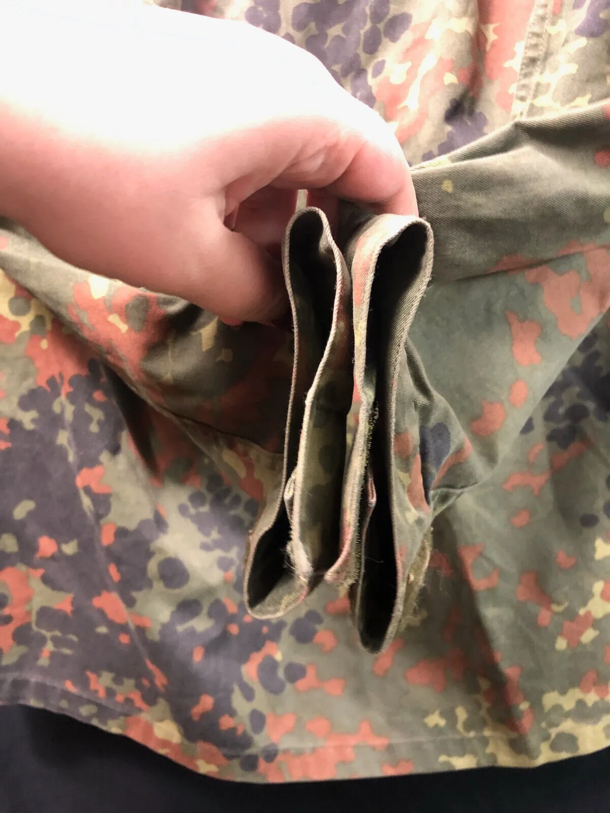 Genuine German Army Issue Flecktarn Camouflaged Combat Jacket Smock - 185/90