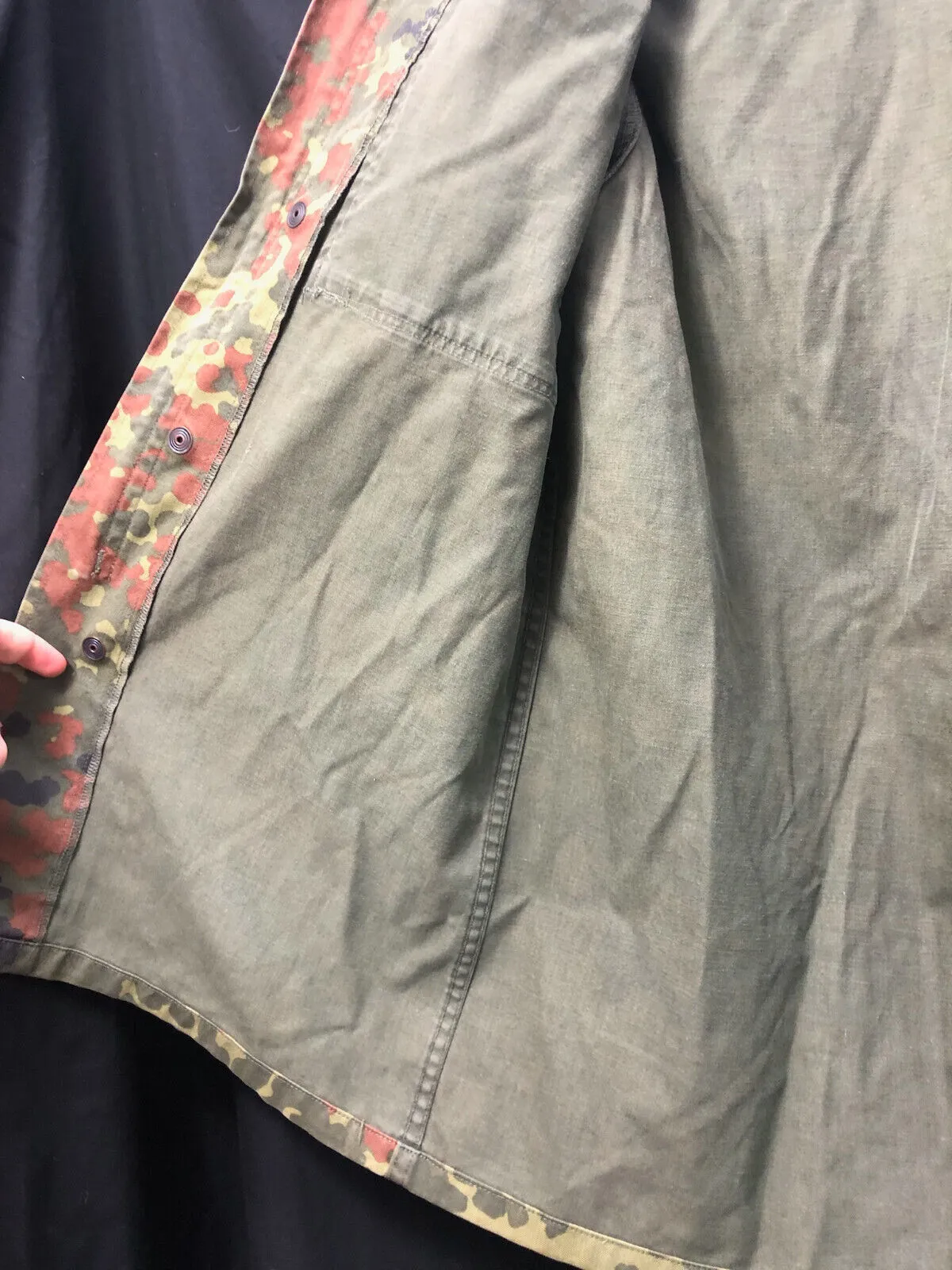 Genuine German Army Issue Flecktarn Camouflaged Combat Jacket Smock - 185/90