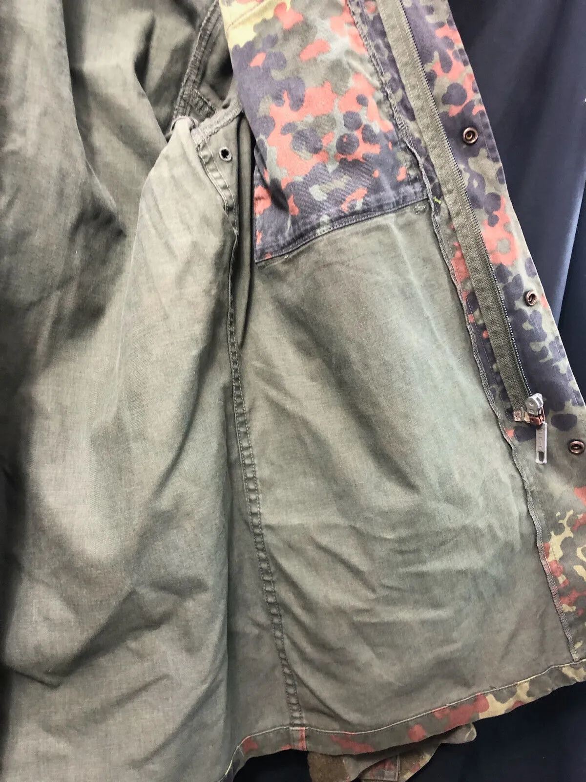 Genuine German Army Issue Flecktarn Camouflaged Combat Jacket Smock - 185/90