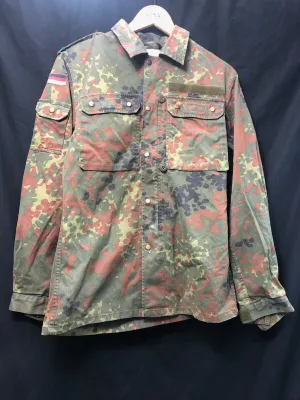 Genuine German Army Issue Flecktarn Camouflaged Combat Jacket Smock - 185/90