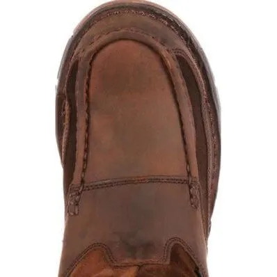Georgia Men's Athens 10" Soft Toe Waterproof Wellington Work Boot -Brown- G4403