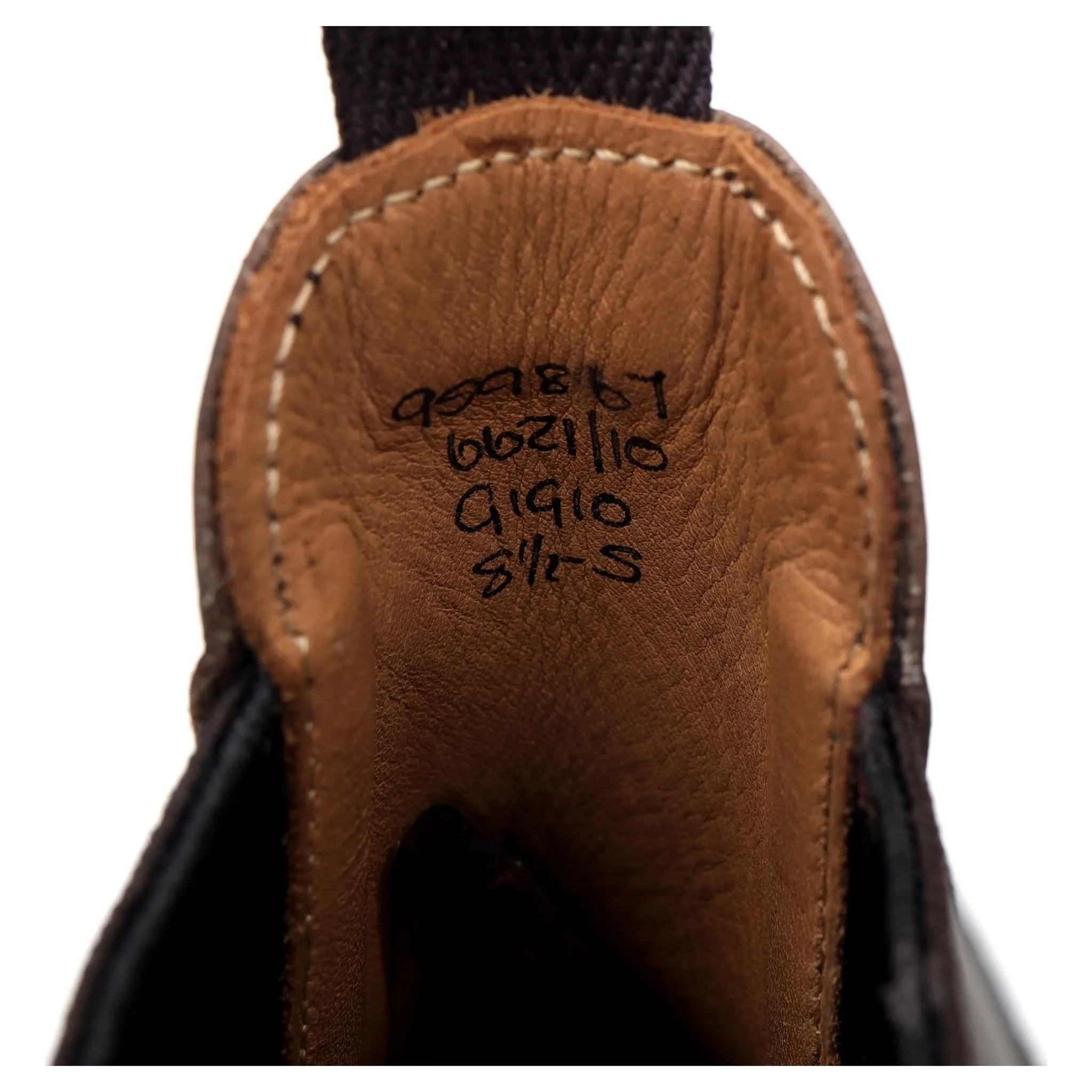 'Gigio' Dark Brown Kudu Leather Chelsea Boots UK 8.5