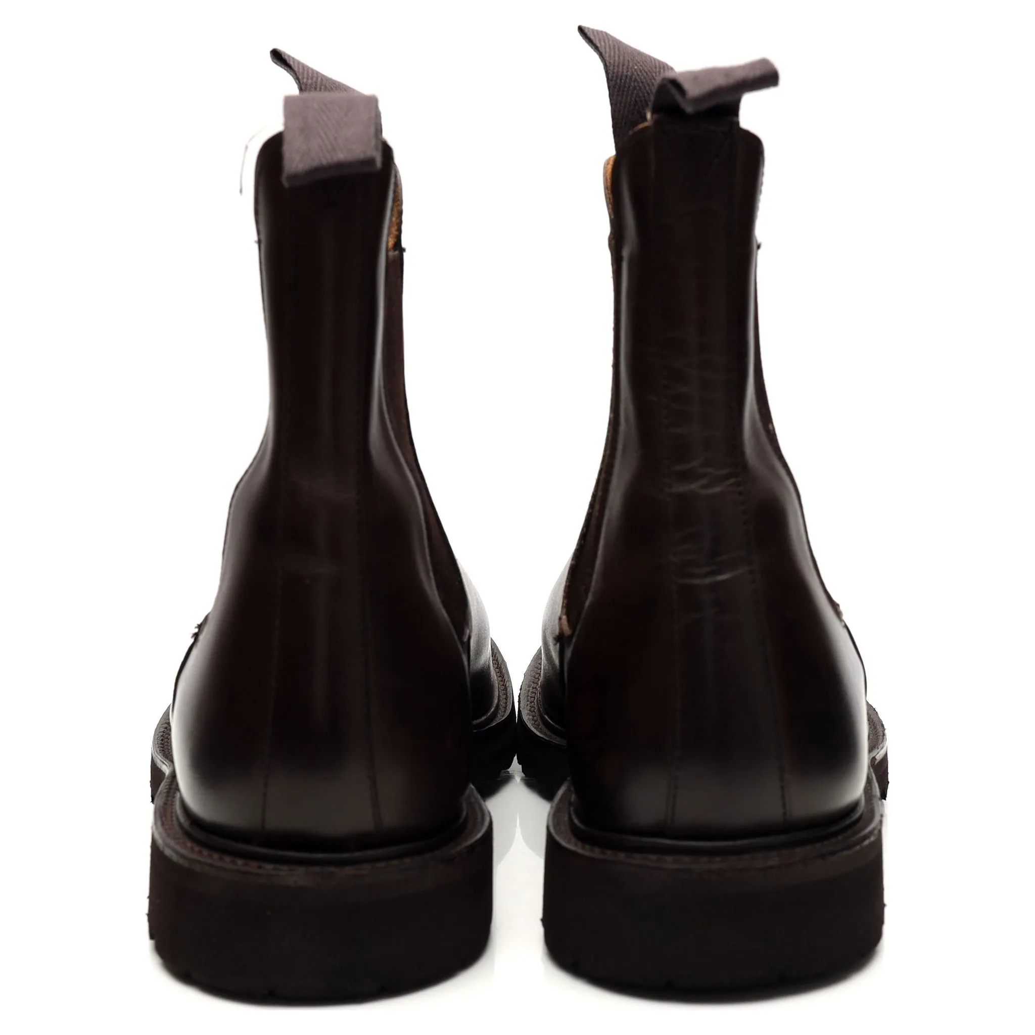 'Gigio' Dark Brown Kudu Leather Chelsea Boots UK 8.5