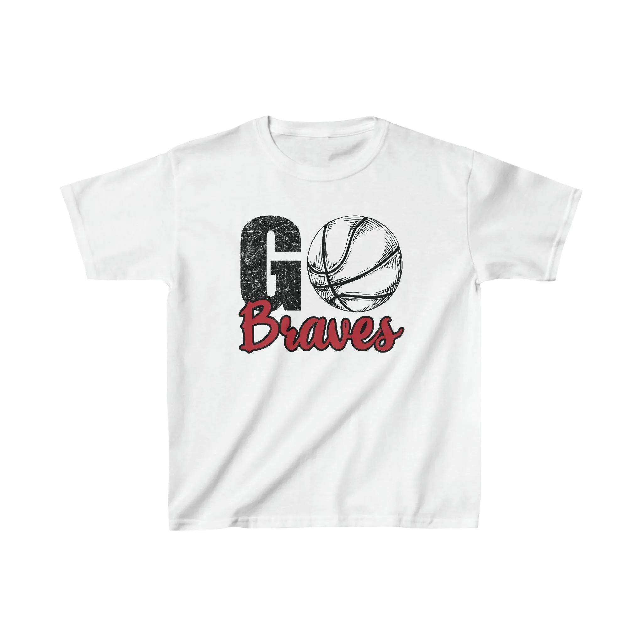 Go Braves Basketball Kids Heavy Cotton™ Tee