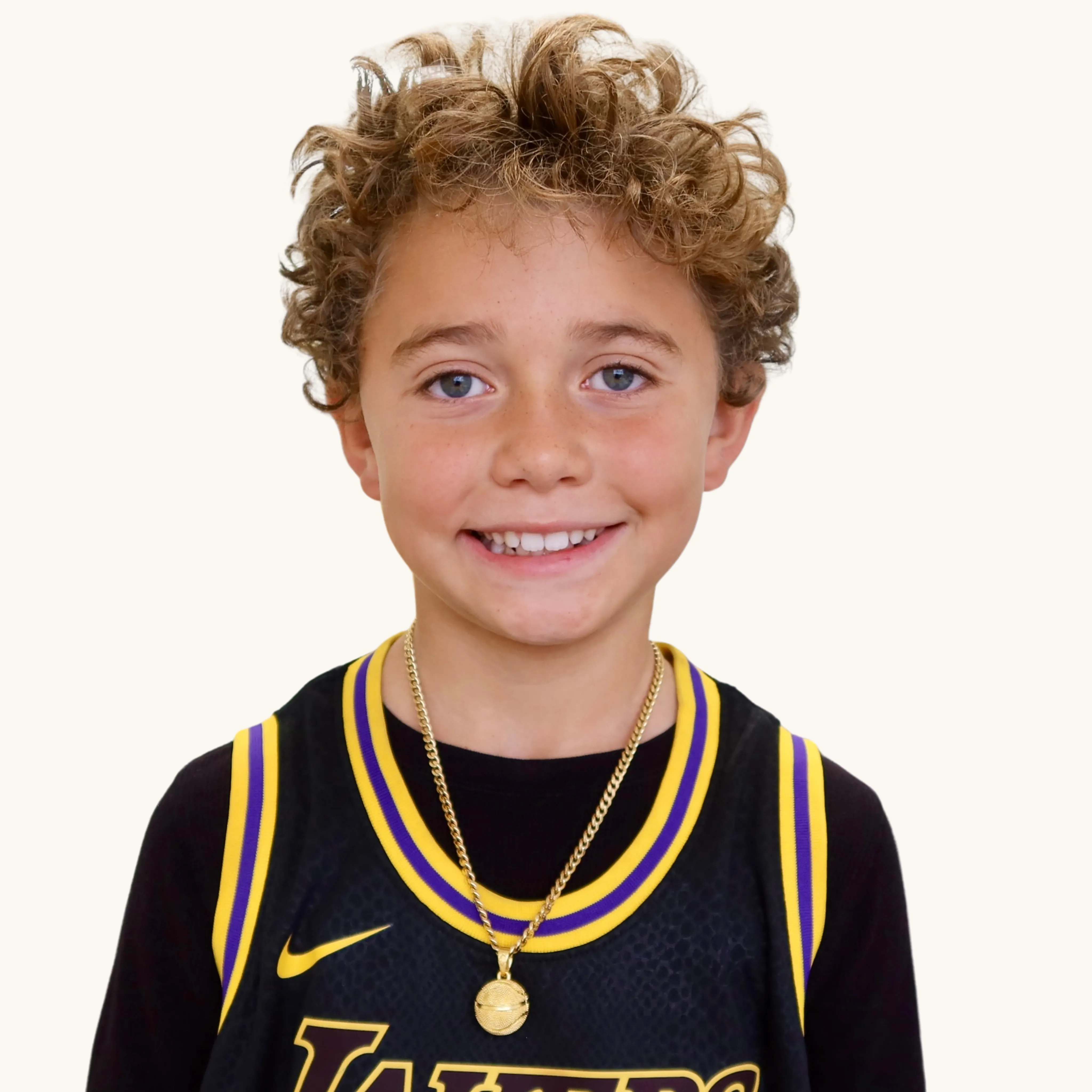 Golden Basketball Necklace