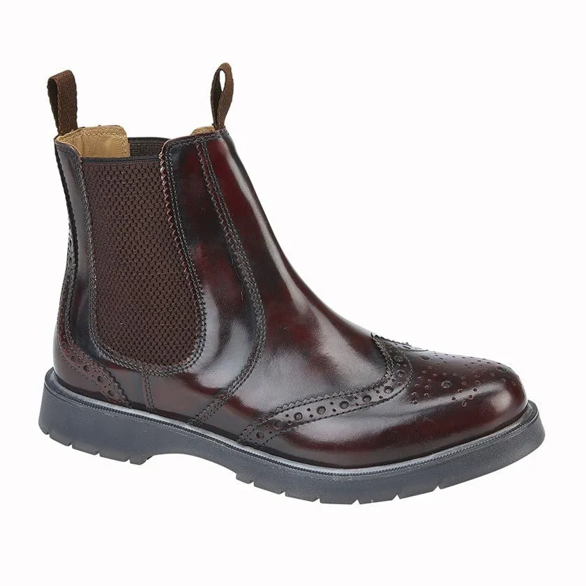 Grafters M281BD Mens Brogue Chelsea Boot