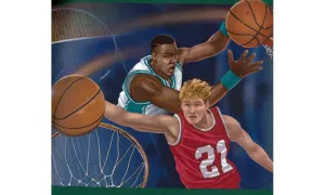 Green Basketball Close Up Shots CT102232 Wallpaper Border