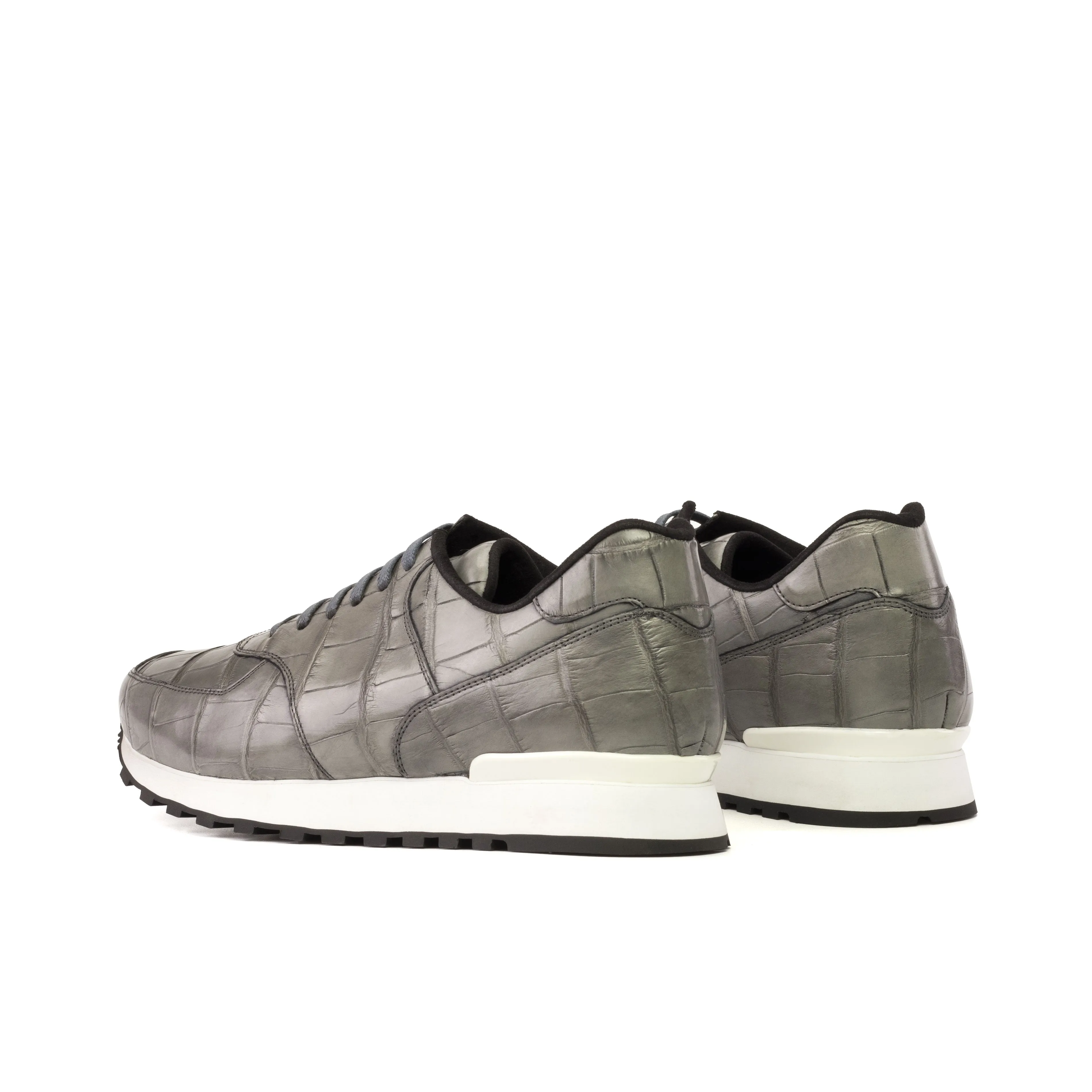 Grey Alligator Jogger sneakers
