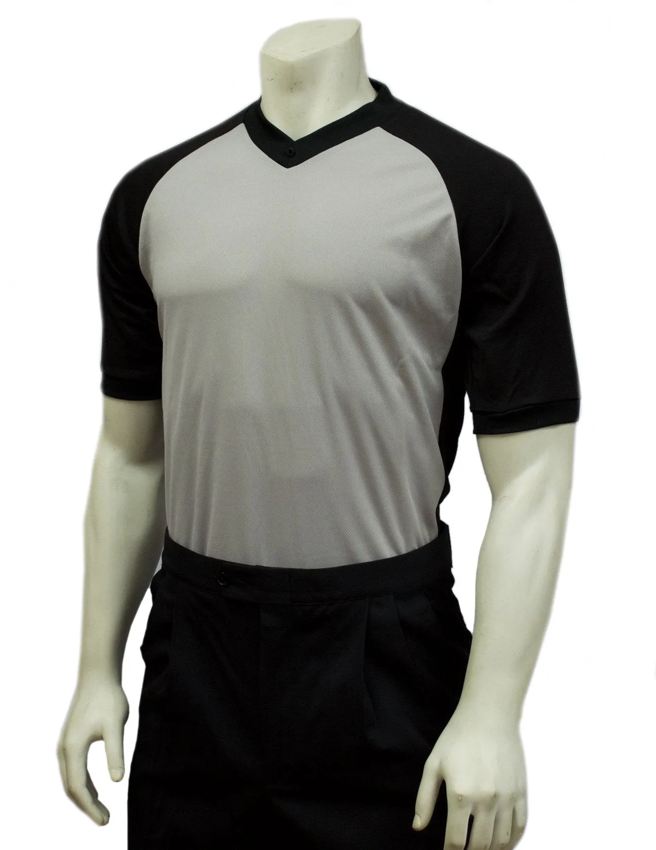 Grey Performance Sleeve w/ Black Raglan Sleeve and Black Side Panel